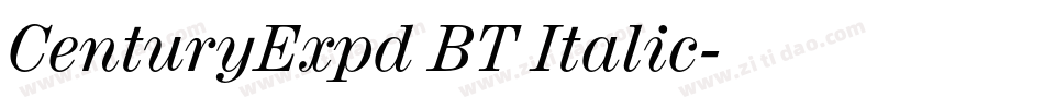 CenturyExpd BT Italic字体转换